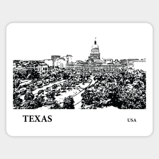 Texas State USA Sticker